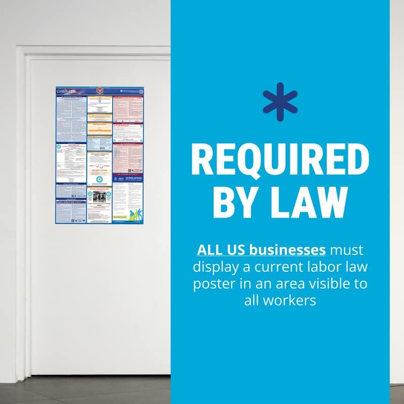 Atualizado 2023 New México State e Federal Lei Lei do Trabalho Poster - Inclui atualizações atuais de abril de FLSA, FMLA e EPPA
