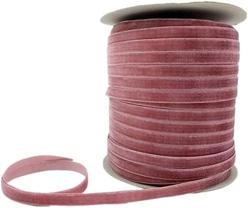 Selcraft 6/10/15/20/25/38mm Mauve Velvet Ribbon Ribbon de festa de casamento artesanal para embrulho de presente