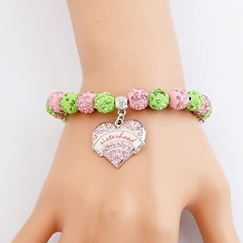 Myospark Greek Sorority Gift Maple Leaf Bracelet Sorority Parafernnalia Graduation Presente para irmãs Soror