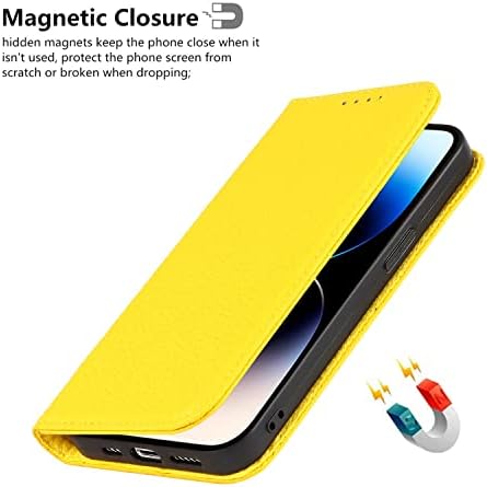 ICOvercase para iPhone 14 Pro Max Wallet Case com titular de cartão de crédito e pulseira de pulso, RFID bloqueando a capa