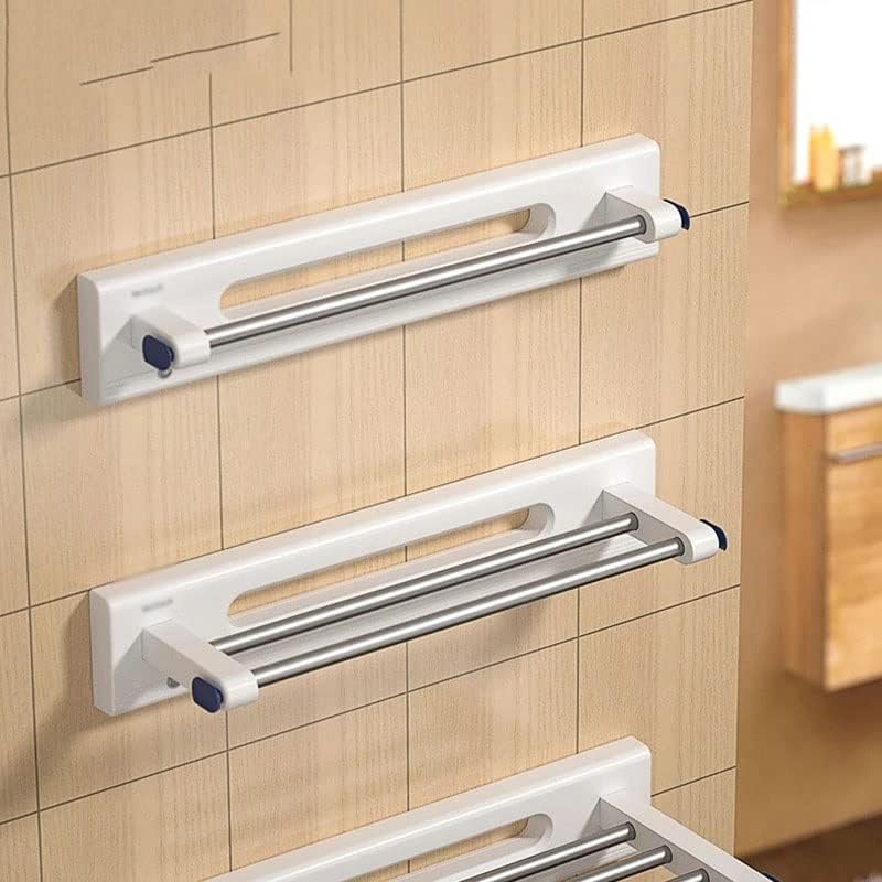 Walnuta LED Induction Tootom de toalha sem perfuração de 1/2 toalhas de haste Banheiro Acessórios para banheiros da prateleira