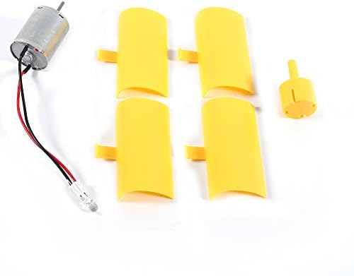 Gerador de eletricidade, micro turbinas eólicas Motor DC Motor Blades Diy Kit para Experiência de Educação Científica, 5,5 m/s