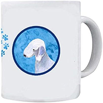 Tesouros de Caroline SS4759-BU-CM15 Bedlington Terrier Lavagem de louça Segura Caneca de café cerâmica de cerâmica de 15 onças SS4759,