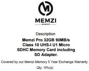 MEMZI PRO 32GB CLASS 10 90MB/S MICRO SDHC CARTÃO de memória com adaptador SD e leitor de micro USB para câmeras de ação