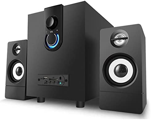 ZLXDP 2.1 Alto -falantes multimídia de madeira ativa Subwoofer Alto -falantes de computador para acessórios para PC para