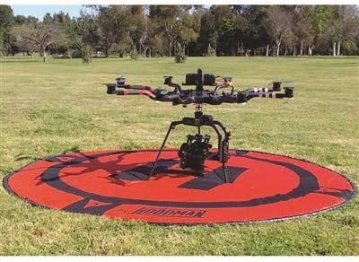 Acessório de lançamento da plataforma de pouso com drones com capuz de 8 pés de 8 pés de diâmetro se encaixa no tamanho da matrice
