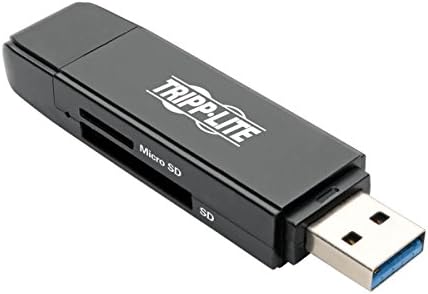 Tripp Lite USB C Adaptador do leitor de cartão de memória 2-1 USB-A / USB-C Tipo C, USB 3.1 Gen 1