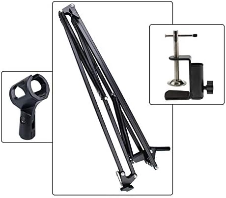 Microfone ajustável em desktop suspensão de suspensão de tesoura scissor stand stand stand suspension suport de montagem