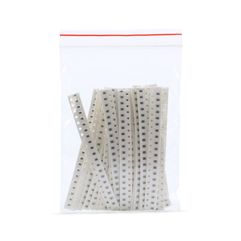 Jessinie 500pcs 0805 Kit de resistor SMD 43R-560R ω ohm 25 Valores 0805 SMD Pacote de resistência