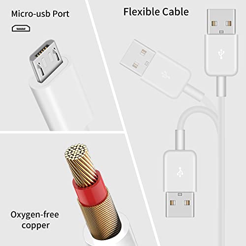 Cabo de carregamento Micro Micro USB de Duttek 1,5 pés, 4 em 1 Micro USB Cabo de carga Splitter, USB 2.0 A Male a quatro