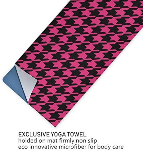 Aunhenstern Yoga Blanket Houndstooth-Pink-Plaid-Lattice Towel Yoga Mat Toalha