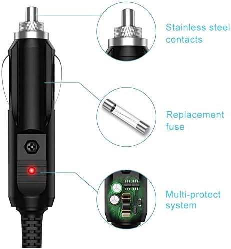 Adaptador DC de carro de tecnologia de tecnologia Compatível com a tela sensível