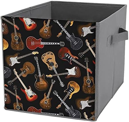 Guitars Pattern Bins de armazenamento dobrável Pattern Bins