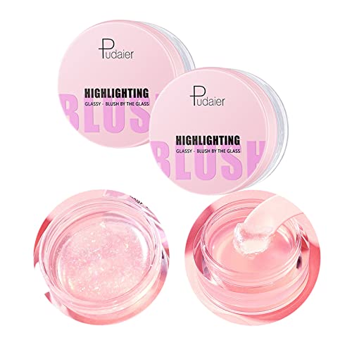 Brosse Brush Bush, Balm Mulit Glow, acabamento radiante, hidratante, cremoso e impermeável gel de blush para bochechas e