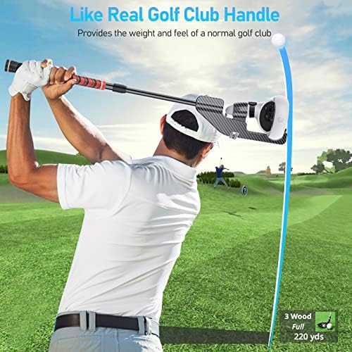 Acessórios de alça do clube de golfe VR Compatíveis com Meta/Oculus Quest 2, adaptador de apego de tacos de golfe de realidade virtual