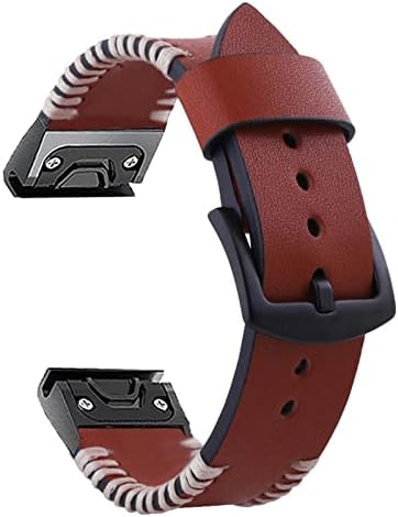 Eeom 20 26mm Sport Sport Leather Watch Band para Garmin Fenix ​​6x 6 Pro 5x 5 Plus 3 HR Forerunner 935 945 Easy Fit Quick Lanking