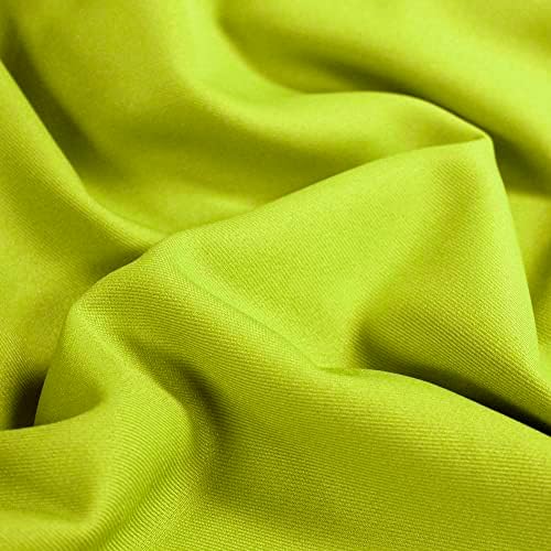 Delaney Lime Green Polyester Gabardine Fabric By the Yard para ternos, sobretudo, calças/calças, uniformes - 10056