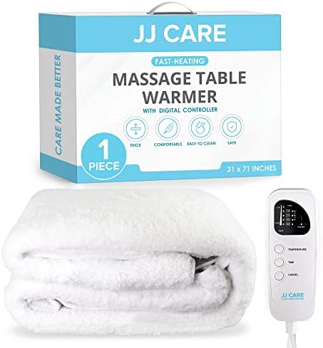 Premium JJ Care Massage Hable Aquecedor 31 X71, Digital 5 Controle de Calor Poda de massagem aquecida Tabela de massagem,