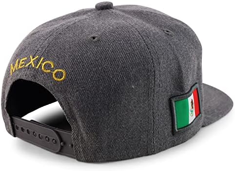 Trendy Apparel Shop Cities of México Logo Circular Bordado Flatbill Snapback Baseball Cap