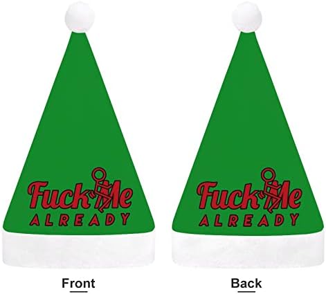 Foda -me já chapéu de Natal de Natal para adultos unissex Comfort Classic Xmas Cap para férias de festa de Natal