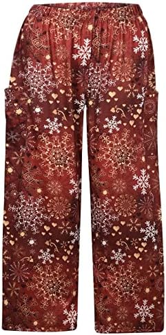 Calça folgada de calças solares femininas PRIMAGEM PLUS