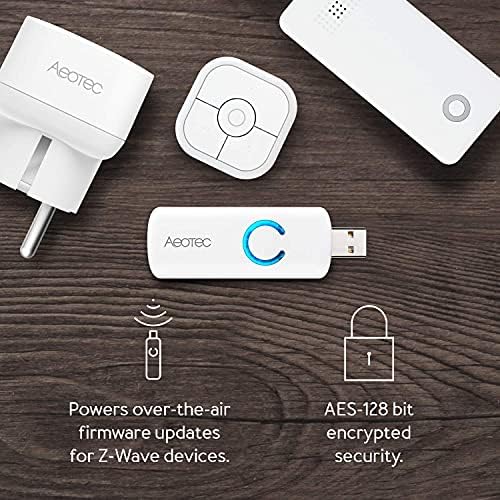 Aeotec Z-Stick Gen5 Plus, Z-Wave Plus USB para criar seu próprio Hub Z-Wave, SmartStart e S2, trabalha com Raspberry Pi 4, compatível