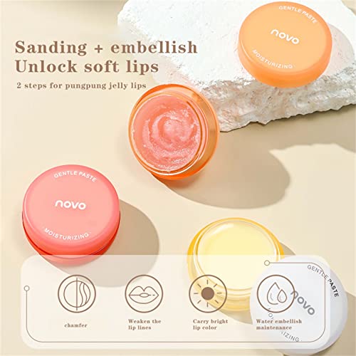 Mais Lib Scrub Repair Máscara Máscara Tratamento Lips Lips Care Os lábios rachados seco natural e esfoliante hidratante