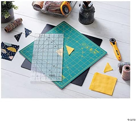 OLFA Cutting Mat - 12 x 12 | Plástico - Verde | Pacote de 1