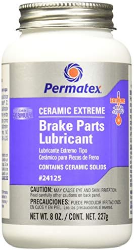 Permatex 24125 Peças de freio extremo cerâmico Lubrificante, 8 oz, pacote de 1 e CRC Brakleen Brake Peças Limpador -Não