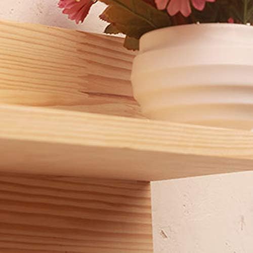 Prateleiras de prateleira de parede de prateleira de simplicidade elegante PIBM Prateleiras de rack flutuante madeira maciça lisa