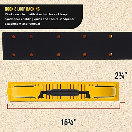 DURA-GOLD PRO Série Pro Radius Ajuste Flex Longboard Lixing Bloco de arquivos com gancho e loop Backing e PSA Backing Adapter