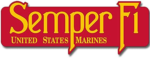 Red e amarelo Semper FI STACEDER STACKER LICENCED por USMC