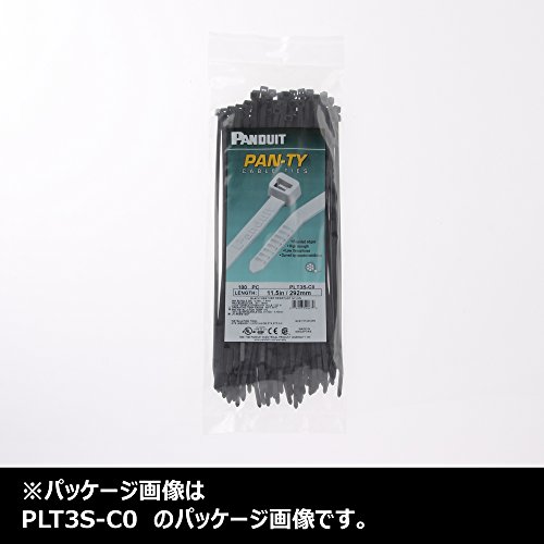 Panduit PLT2.5i-C0 TIÇA DE CABO PAN, NYLON RESISTANTE DO TEMPO 6.6, seção transversal intermediária, ponta curva, força de