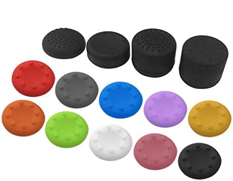 EVORETRO Controller Silicone Skin Tampa e tampas de thumbstick definidas para PS4 PS5