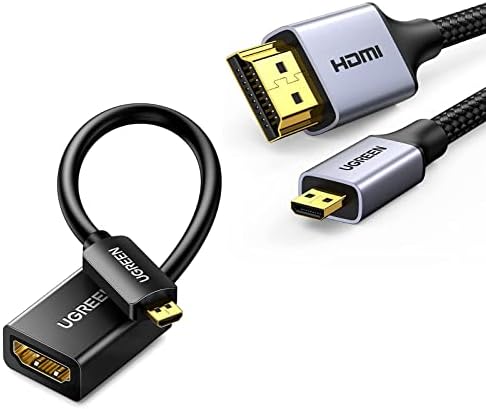 Ugreen micro hdmi para hdmi pacote 4k micro hdmi para cabo hdmi