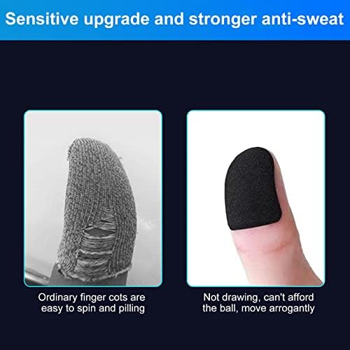 Mangas de dedos do telefone emole, protetor de dedos da tela Anti-Sweat Breathablethumbr