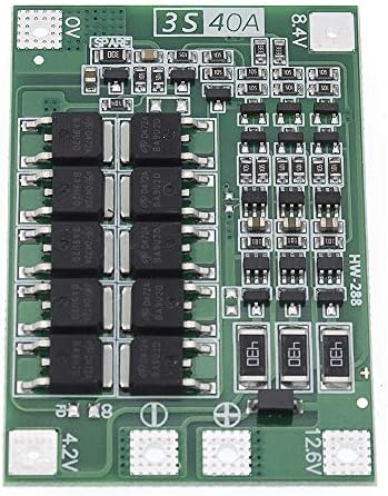 XBERSTAR 2PCS-3S 12.6V 18650 Placa de proteção ao carregador de bateria de lítio PCB BMS Cell 40A Módulo