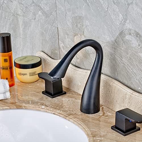 Tornetes Sahroo, Tap Basin Mixer Tap recém -montado Montado Bronze Bonzing Baça Baça Baça Baça, Manças duplas Torneira Misturadora