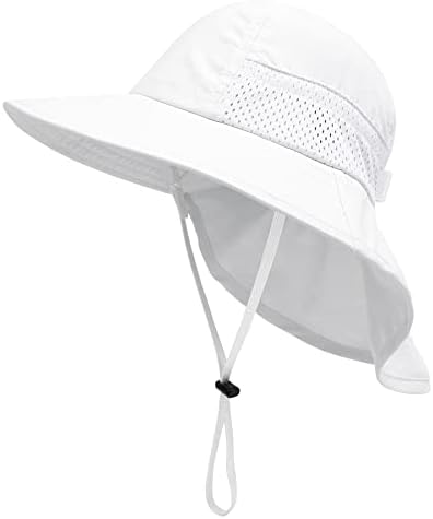 Kids Sun Hat Hat Cordador Capéu de Sol para Crianças Capatinho Baby Sun Hat para meninos Meninas Hapsa de praia UPF Meninos