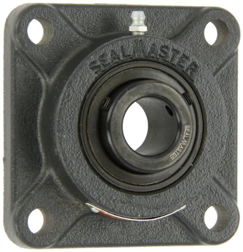 Sealmaster MSF-32 Unidade de flange de serviço médio, 4 parafuso, arrependimento, vedações de feltro, colo de travamento do