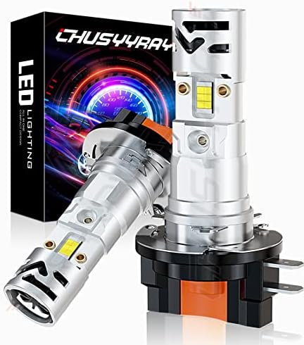 ChusyyRay H11b LEDLETL BULBA, 6000K LED BLANCO LED BRANCO LED BULBAS LED, design all-in-one, 28000lm 110W LED 12363B1 H11B 61493, 2-PACK