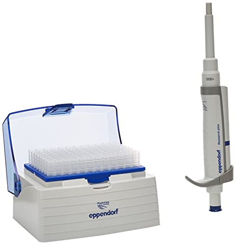 Eppendorf 3120000062 Pesquisa de canal único mais pipetas de volume ajustável, botão de operação azul, alcance de volume: 100