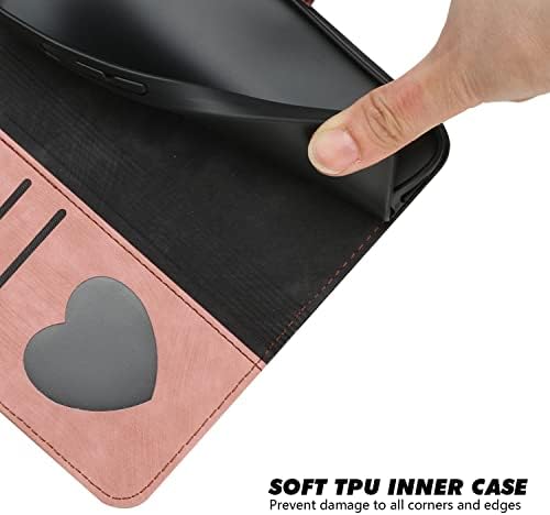 Caixa da carteira Compatível com a capa do iPhone 13 Pro Flip com o suporte do cartão de correia de pulso Kickstand, o Diário de Mavis,