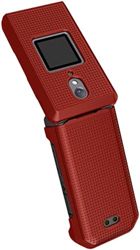 Capa de células nuas para o telefone Flip Cat S22, capa de protetor de casca dura e esbelta - Red