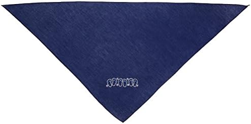 Mirage Pet Products Beach Sandals Rhinestone Bandana, grande, azul marinho