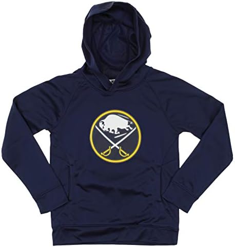 EXTERSTUFF NHL Youth Boys Team Cor Primária Logipo Primário Performance Fleece Hoodie & Tee 2 PC Conjunto, Variação