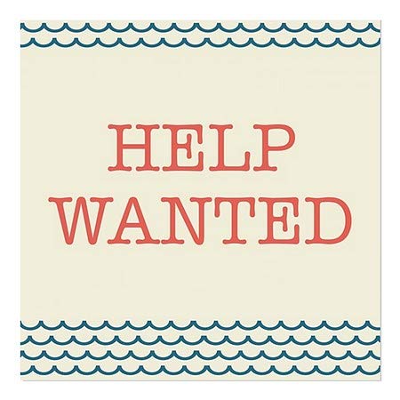 CGSignLab | Janela Help Wanted -nAtical Wave se agarra | 8 x8