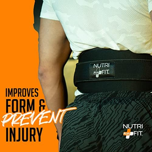 Nutri Fit Plus Premium Peso Levation Belt para fitness, levantamento de peso e levantamento olímpico - Apoio a homens e mulheres