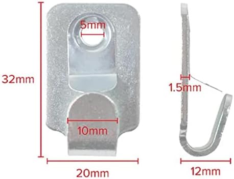 Gancho de imagem para segurança pesada - pacote de 3 30 libras/15 kg de carga