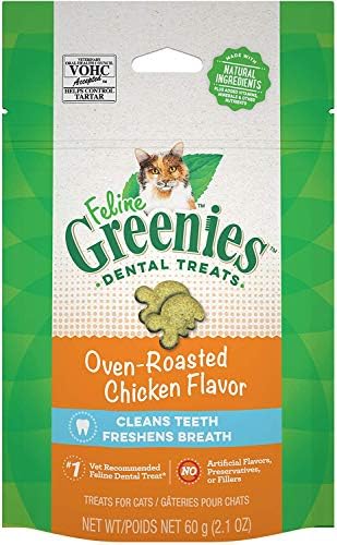 Pacote de variedades de gato dental Greenies Pacote de variedades 4 sabores - 2,1 onças de cada bolsa, atum tentador, salmão